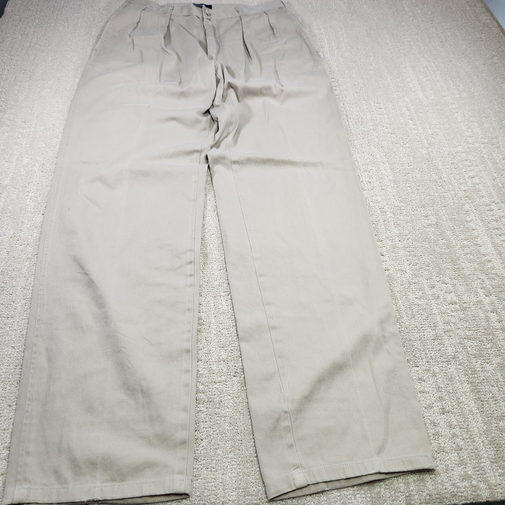 Vintage Polo Ralph Lauren Pants Men 31x34 Pleated High Rise Trouser USA Made 80s